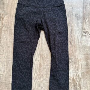 Lululemon Athletica Black Leggings with Wide Waistband